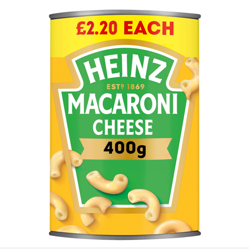 HEINZ MACARONI CHEESE PMP £2.20 400G