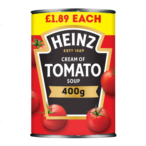 HEINZ CREAM OF TOMATO SOUP PMP £1.89 400G