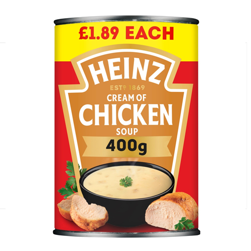 HEINZ CHICKEN SOUP PMP £1.89 400G