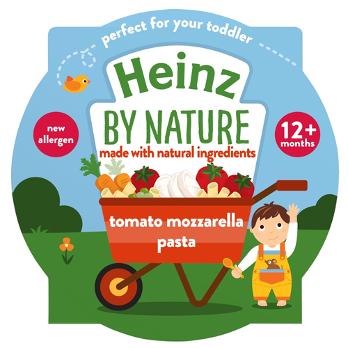 HEINZ TOMATO MOZZARELLA PASTA SHELLS TRAY 1+ YEAR 200G