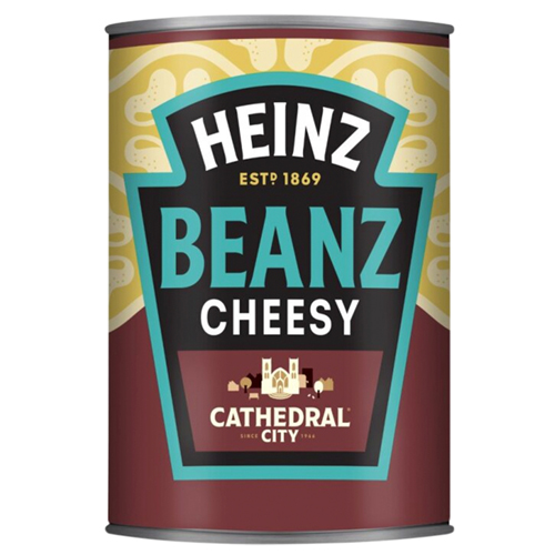 HEINZ CHEESY BEANZ 390G