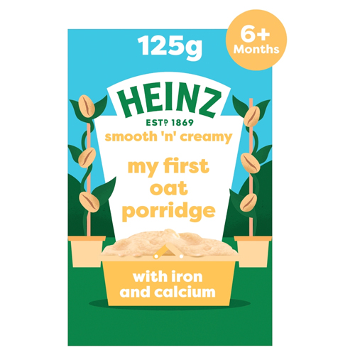 HEINZ BABY FOOD MY FIRST OAT PORRIDGE 6+ MONTHS 125G