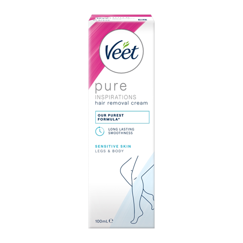VEET PURE HAIR REMOVAL CREAM LEGS & BODY SENSITIVE SKIN 100ML
