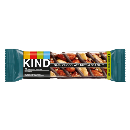 KIND DARK CHOCOLATE NUTS & SEA SALT BAR 40G