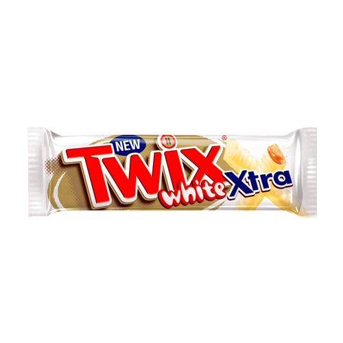 TWIX XTRA WHITE CHOCOLATE BISCUIT TWIN BARS 75G