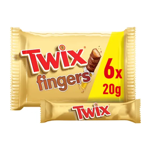 TWIX CHOCOLATE BISCUIT FINGERS 6PK 120G