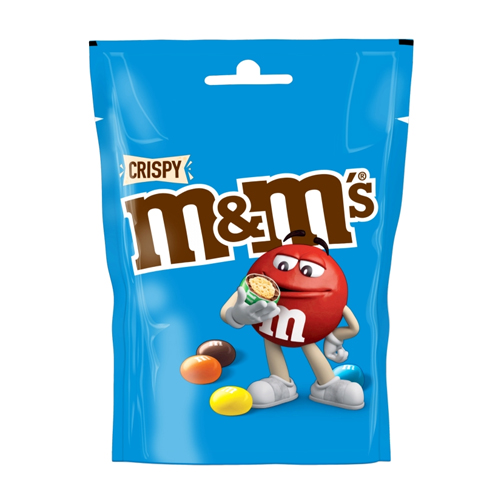 M&M'S CRISPY MILK CHOCOLATE BITES POUCH BAG 107G