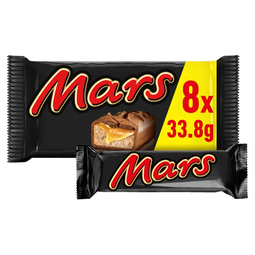 MARS CARAMEL NOUGAT & MILK CHOCOLATE 8PK 270.4G