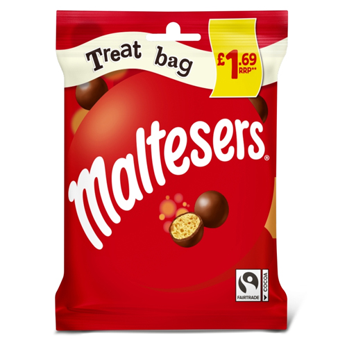 MALTESERS MILK CHOCOLATE TREAT BAG PMP £1.69 68G