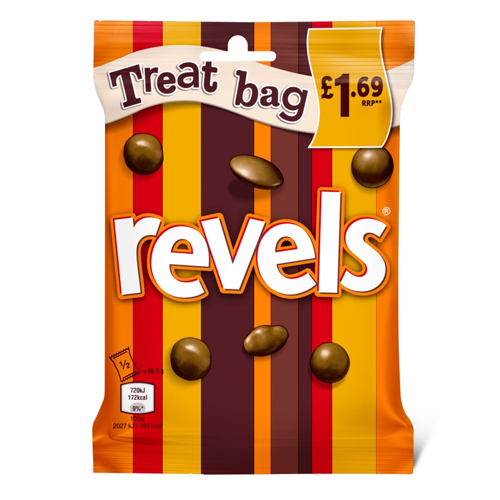 REVELS CHOCOLATE TREAT BAG PMP £1.69 71G