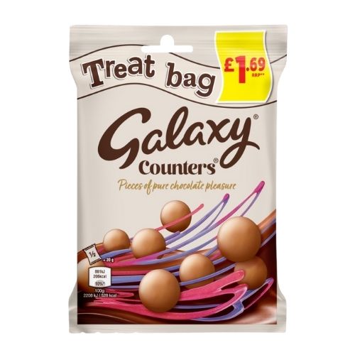 GALAXY COUNTERS CHOCOLATE TREAT BAG PMP £1.69 78G