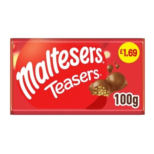 MALTESERS TEASERS LARGE BLOCK PMP £1.69 100G