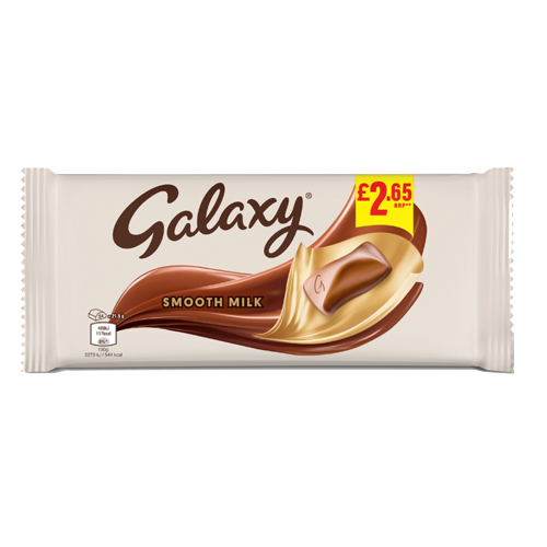 GALAXY SMOOTH MILK CHOCOLATE BAR LARGE BLOCK PMP £2.65 180G