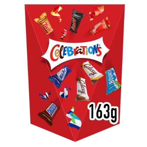 CELEBRATIONS POP BOX CARTON 163G