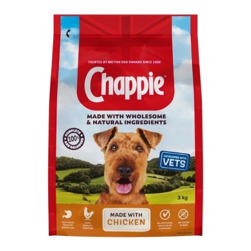 CHAPPIE COMPLETE ADULT DRY DOG FOOD CHICKEN & WHOLEGRAIN CEREAL 3KG