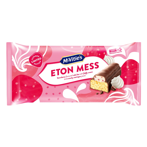 MCVITIE'S ETON MESS LIMITED EDITION CAKE BARS 5PK 24.6G