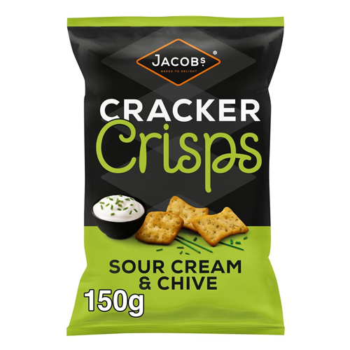 JACOB'S BITES SWEET CHILLI & SOUR CREAM CRACKERS 125G