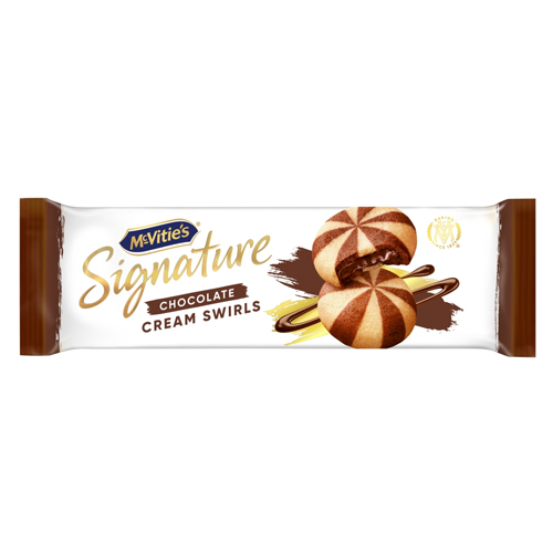 MCVITIE'S SIGNATURE CHOCOLATE CREAM SWIRLS BISCUITS 142G
