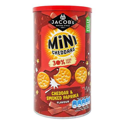 JACOB'S BITES SMOKED PAPRIKA CRACKERS 5X 125G