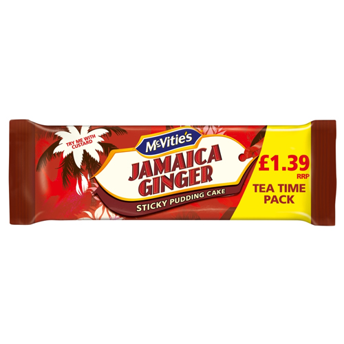 MCVITIE'S JAMAICA GINGER STICKY PUDDING CAKE PMP £1.39 206G