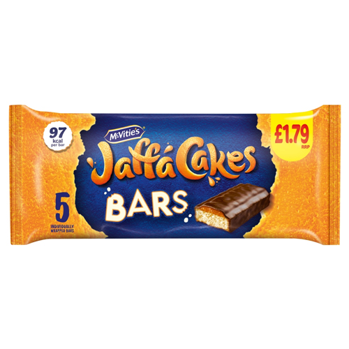 MCVITIE'S JAFFA CAKE BAR PMP £1.79 5PK 131G