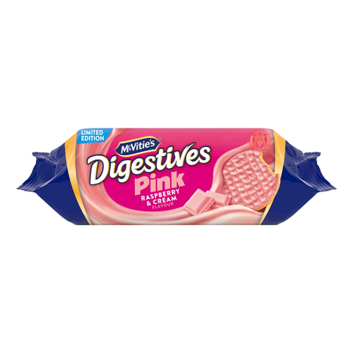MCVITIE'S RASPBERRY WHITE DIGESTIVES 232G