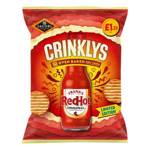 JACOB'S CRINKLYS FUEGO FLAVOUR 1 PMP £1.25 90G