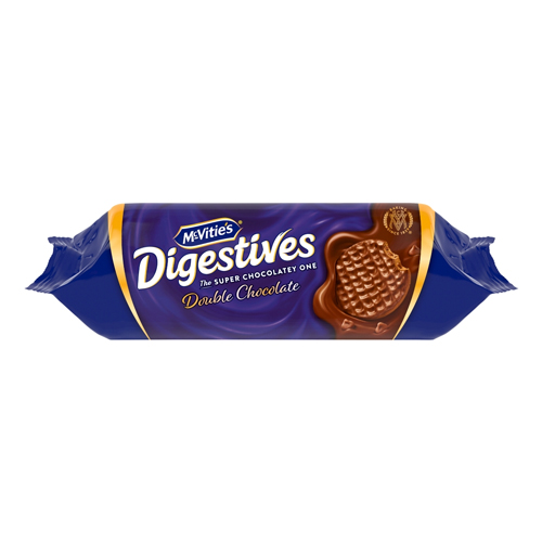 MCVITIE'S DIGESTIVES DOUBLE CHOCOLATE BISCUITS 250G