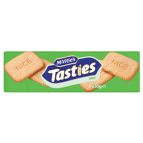 MCVITIE'S TASTIES NICE BISCUITS 250G