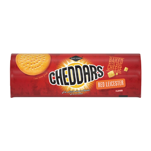 JACOB'S CHEDDARS RED LEICESTER FLAVOUR 150G