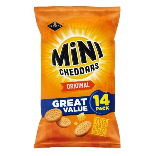 JACOB'S MINI CHEDDARS ORIGINAL BAKED 14PK 322G