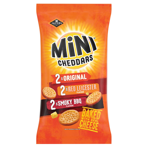 JACOB'S MINI CHEDDARS VARIETY 6PK 23G