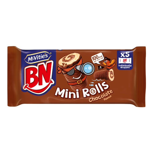 MCVITIE'S MCV BN CHOCOLATE MINI ROLLS 5PK 109G