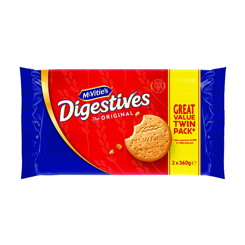 MCVITIE'S DIGESTIVES THE ORIGINAL TWIN PACK BISCUITS 360G