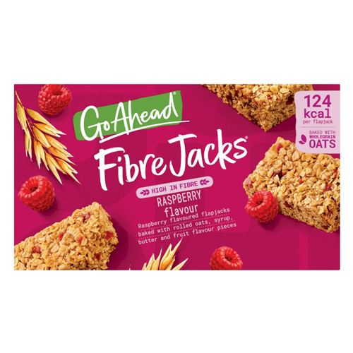 GO AHEAD FIBREJACKS RASPBERRY 4PK 118.9G