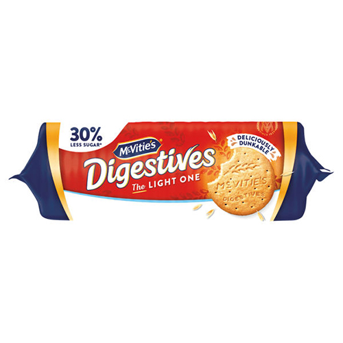 MCVITIE'S DIGESTIVES THE LIGHT ONE BISCUITS 250G