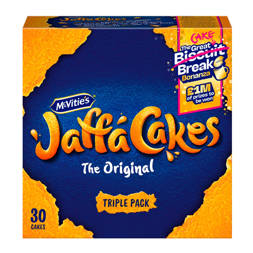 MCVITIE'S JAFFA TRIPLE CAKES 10 CAKES 330G