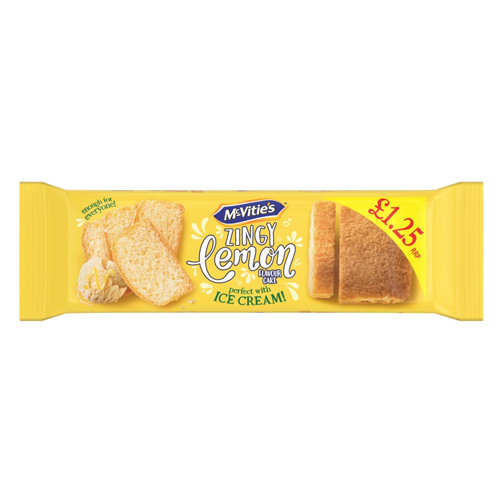 MCVITIE'S ZINGY LEMON CAKE PMP £1.25 238G