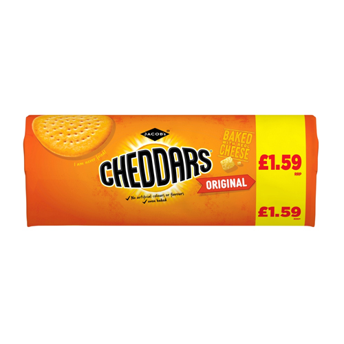 JACOB'S CHEDDAR PMP £1.59 150G