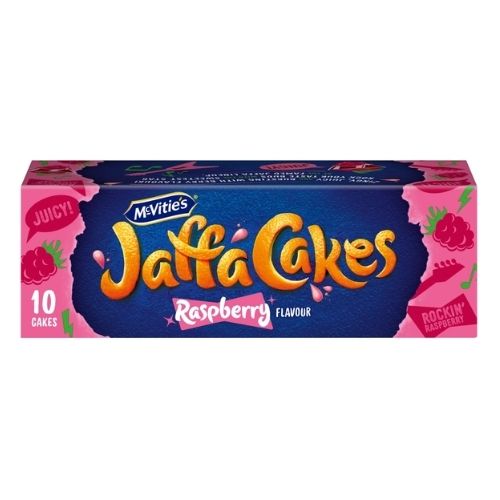 MCVITIES JAFFA CAKES RASPBERRY 10PK 110G