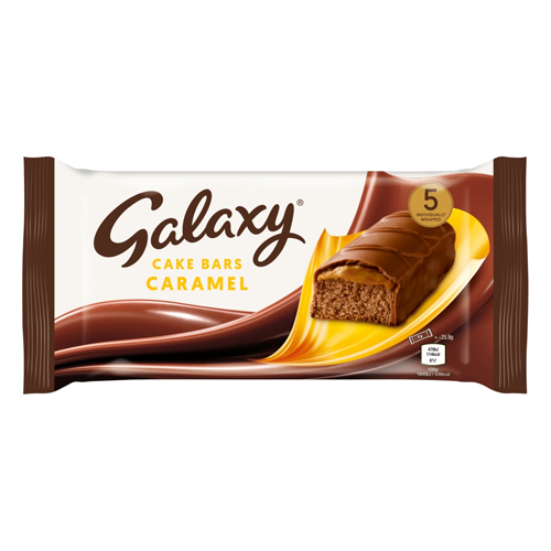 GALAXY CARAMEL CAKE BAR 5PK 129.6G