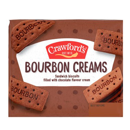 CRAWFORD'S BOURBON CREAMS SANDWICH BISCUITS 300G