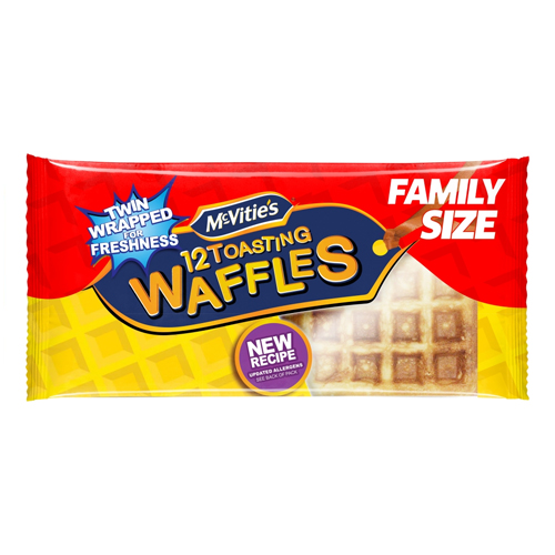 MCVITIE'S TOASTING WAFFLES FAMILY SIZE 10PK 307G