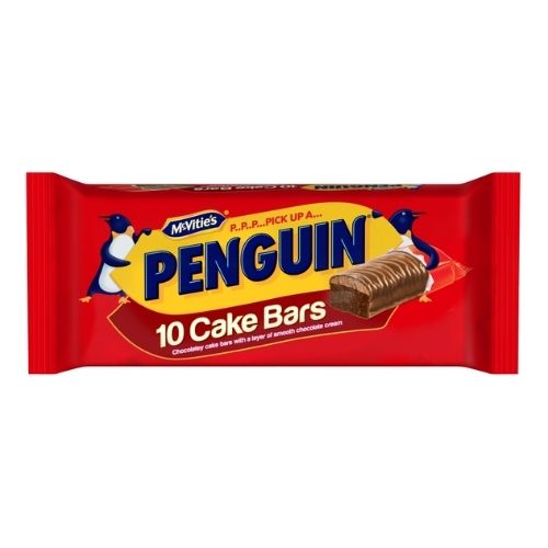 MCVITIE'S PENGUIN CAKE BARS 10PK 283G
