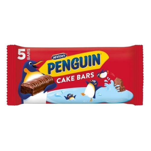 MCVITIE'S PENGUIN CAKE BAR 5PK 141.6G