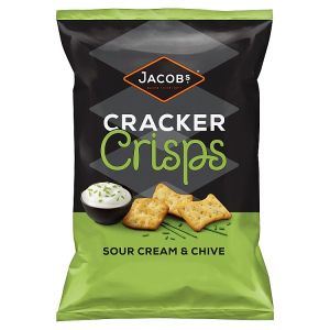 JACOB'S CRACKER CRISPS SOUR CREAM CHIVE SHARING BAG SNACKS 150G