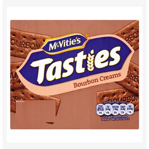 MCVITIE'S TASTIES BOURBON CREAMS BISCUITS 300G