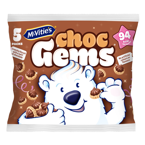 MCVITIE'S ICED GEMS CHOCOLATE BISCUITS 5PK 19G