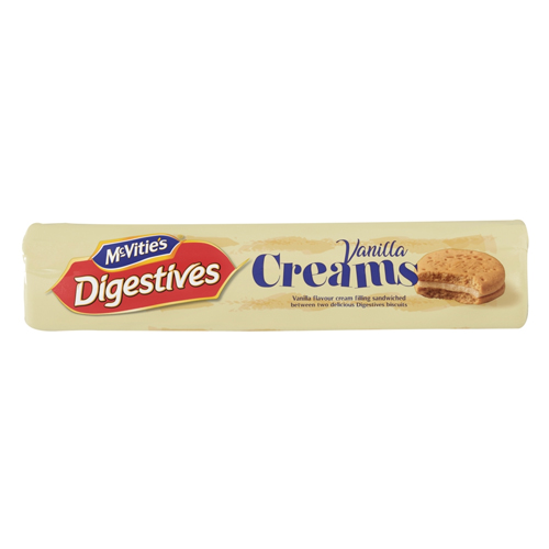 MCVITIE'S DIGESTIVES CREAMS VANILLA BISCUITS 168G