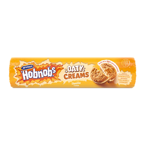 MCVITIE'S HOBNOB VANILLA CREAMS 160G